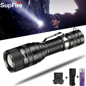Supfire F5 LED Glare Flashlight Rechargeable Waterproof Focusing Bicycle Searchlight Climbing Camping Military Portable Torch
Supfire F5 LED Glare Flashlight Rechargeable Waterproof Focusing Bicycle Searchlight Climbing Camping Military Portable Torch