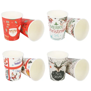 10pcs Christmas Paper Cups Santa Xmas Party Merry Christmas table decoration disposable coffee drinking cups Navidad noel kerst
10pcs Christmas Paper Cups Santa Xmas Party Merry Christmas table decoration disposable coffee drinking cups Navidad noel kerst