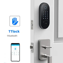 New electronic smart digital biometric fingerprint door lock with TTlock remote/Rfid card/password/key unlocking
New electronic smart digital biometric fingerprint door lock with TTlock remote/Rfid card/password/key unlocking