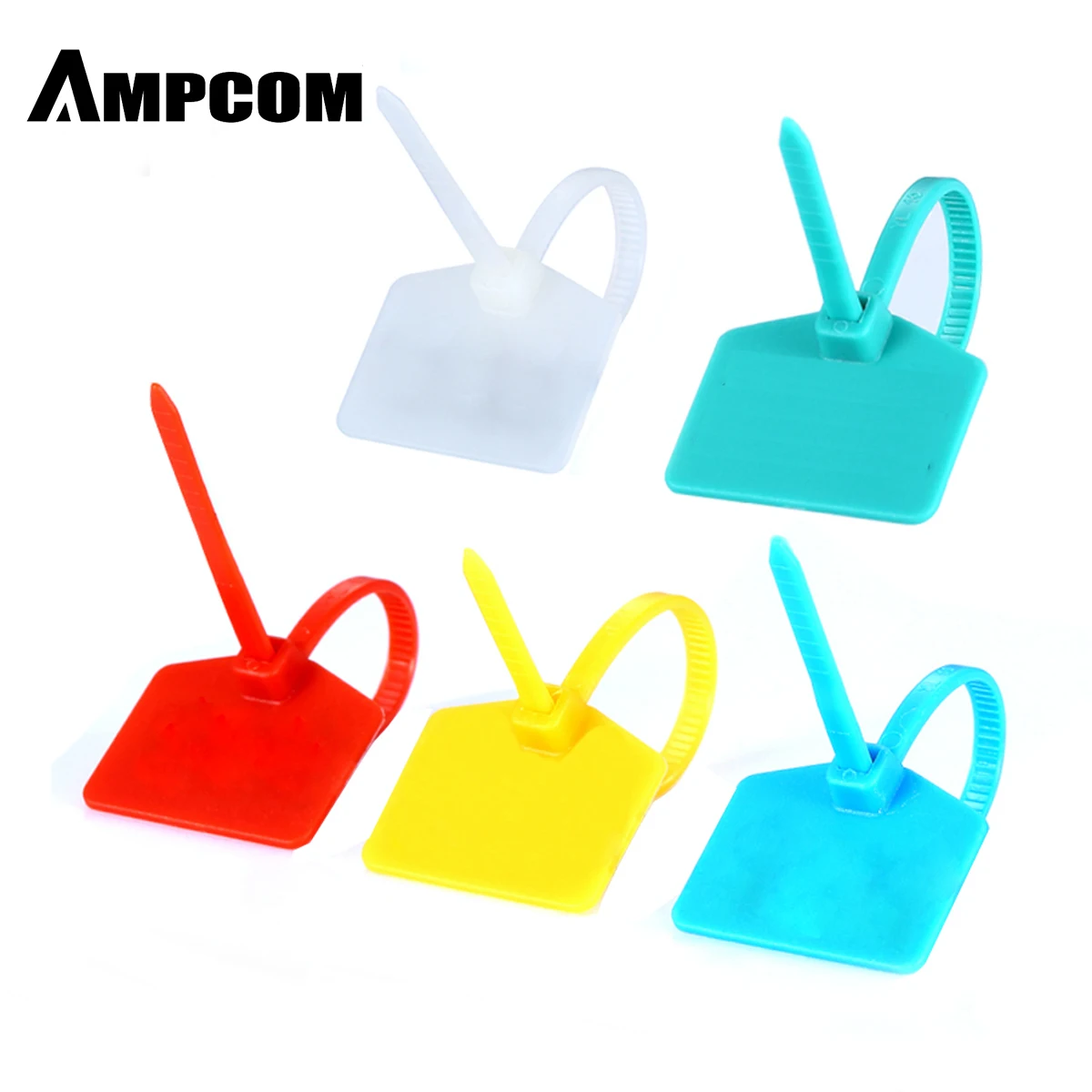 AMPCOM Nylon Zip Ties Cable Label Mark Tags - Write on Ethernet Wire | Self-Locking | Free Printable Labels -4.72 inches 5 Color
AMPCOM Nylon Zip Ties Cable Label Mark Tags - Write on Ethernet Wire | Self-Locking | Free Printable Labels -4.72 inches 5 Color