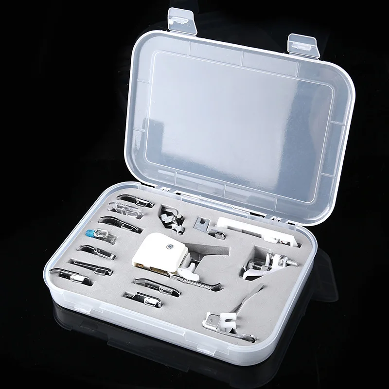 CY-015 Set Presser Foot 15 Pieces Multi-functional Sewing Machine Parts Sewing Machine Presser Foot Set with Presser Foot Box
CY-015 Set Presser Foot 15 Pieces Multi-functional Sewing Machine Parts Sewing Machine Presser Foot Set with Presser Foot Box