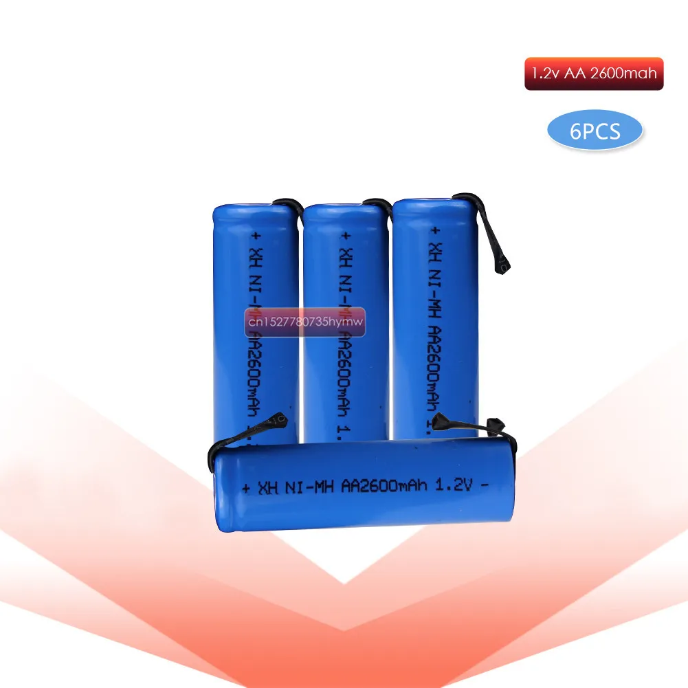 6pc 1.2V AA 2600mah 2A ni-mh rechargeable battery cell blue shell with tabs pins Braun electric shaver toothbrush
6pc 1.2V AA 2600mah 2A ni-mh rechargeable battery cell blue shell with tabs pins Braun electric shaver toothbrush