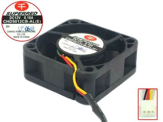 SUPEREED CHD5012CB-AL DC 12V 0.18A 50x50x20mm вентилятор охлаждения сервера
SUPEREED CHD5012CB-AL DC 12V 0.18A 50x50x20mm вентилятор охлаждения сервера