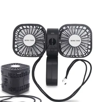 Double Heads Electric Fan Summer Portable Foldable Handheld Desktop Adjustable Fan with 3 Gears Wind
Double Heads Electric Fan Summer Portable Foldable Handheld Desktop Adjustable Fan with 3 Gears Wind