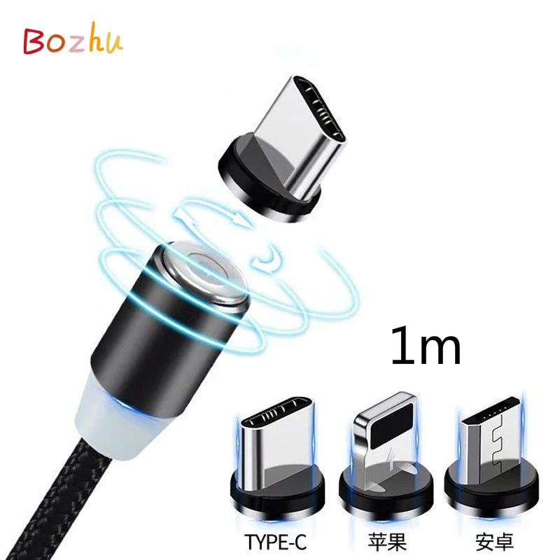 Bozhu Magnetic Cable Charger Micro USB Type C Lighting Cable 2.1A Fast Charging Charge USB Type-C Wire For iPhone Samsung Cable
Bozhu Magnetic Cable Charger Micro USB Type C Lighting Cable 2.1A Fast Charging Charge USB Type-C Wire For iPhone Samsung Cable