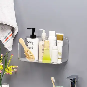 Bathroom kitchen transparent storage rack wall-mounted bathroom rack storage bag multi-function basket without punching
Bathroom kitchen transparent storage rack wall-mounted bathroom rack storage bag multi-function basket without punching
