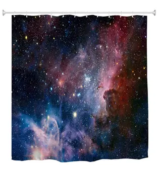 Space Shower Curtain, Galaxy Nebula Stars Space Exploration Pattern Waterproof Fabric Bathroom Shower Curtains Colorful
Space Shower Curtain, Galaxy Nebula Stars Space Exploration Pattern Waterproof Fabric Bathroom Shower Curtains Colorful