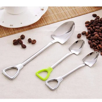 Creative Personality Shovel Coffee Spoon With Hole Convenient Tableware Stainless Steel Coffee Spoon (4 Large + 4 Small) Silver
Creative Personality Shovel Coffee Spoon With Hole Convenient Tableware Stainless Steel Coffee Spoon (4 Large + 4 Small) Silver
