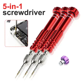 Screwdriver Set Electronics Tool Kit Opening Repair for iPhone/ Tablet/ PC Smartphone Screen 5 in1 Screwdriver Kit
Screwdriver Set Electronics Tool Kit Opening Repair for iPhone/ Tablet/ PC Smartphone Screen 5 in1 Screwdriver Kit