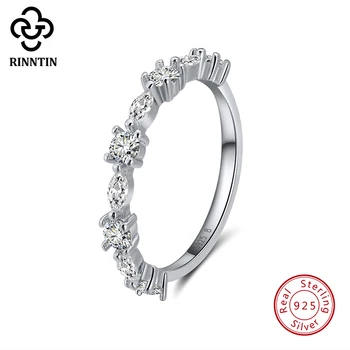 Rinntin Real 925 Sterling Silver Women Rings Engagement Wedding Party Promise Band with 9 Pcs Shiny AAA Zircon TSR64
Rinntin Real 925 Sterling Silver Women Rings Engagement Wedding Party Promise Band with 9 Pcs Shiny AAA Zircon TSR64