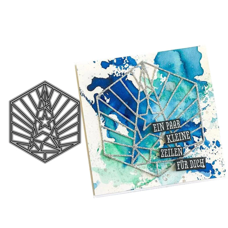 Metal Cutting Dies for DIY Scrapbooking Pentagram Background Stencils Making Album Handmade Paper Cards Template Crafts Decor
Metal Cutting Dies for DIY Scrapbooking Pentagram Background Stencils Making Album Handmade Paper Cards Template Crafts Decor