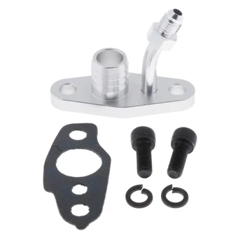AN4 Fitting Turbo Oil Feed & Return Flange Kit with Gasket & Bolts For TOYOTA CT9/CT12/CT20/CT26 Turbochargers (Silver) 
AN4 Fitting Turbo Oil Feed & Return Flange Kit with Gasket & Bolts For TOYOTA CT9/CT12/CT20/CT26 Turbochargers (Silver)