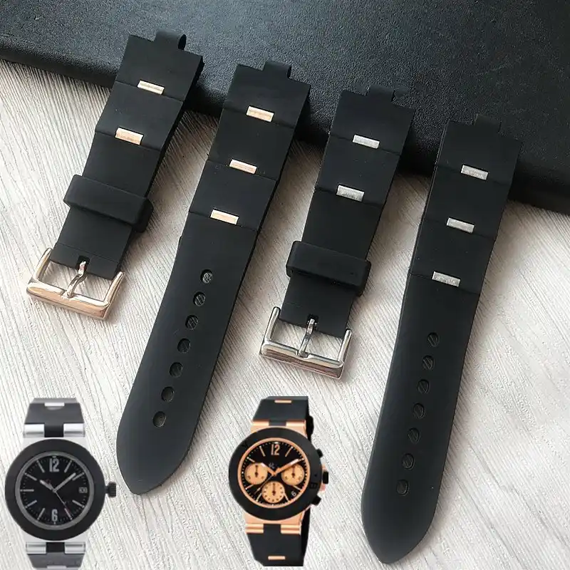 bvlgari black rubber watches