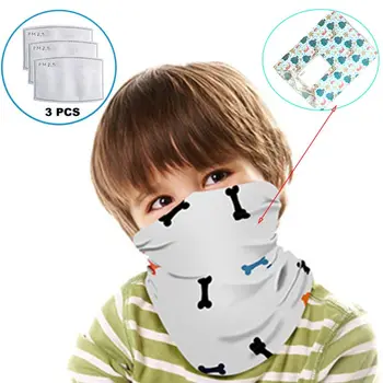 Kids Magic Scarf Bandana Neck Gaiter with 3Pcs PM2.5 Filter Cartoon Animal Dinosaur Dust Wind Proof Protection Face Mask
Kids Magic Scarf Bandana Neck Gaiter with 3Pcs PM2.5 Filter Cartoon Animal Dinosaur Dust Wind Proof Protection Face Mask