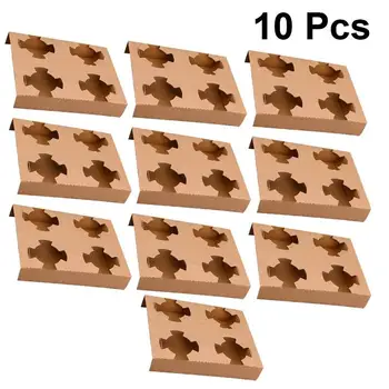 10pcs Disposable Coffee Packing Holder Portable Milk Tea Takeout Paper Tray Drink Carrier Cup Stand (Four Slots)
10pcs Disposable Coffee Packing Holder Portable Milk Tea Takeout Paper Tray Drink Carrier Cup Stand (Four Slots)