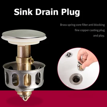 Universal Replacement 2 in 1 Wash Basin Up Sink Drain Plug Bathtub Bounce Drain Stopper Filter Kitchen Bathroom Supplies
Universal Replacement 2 in 1 Wash Basin Up Sink Drain Plug Bathtub Bounce Drain Stopper Filter Kitchen Bathroom Supplies