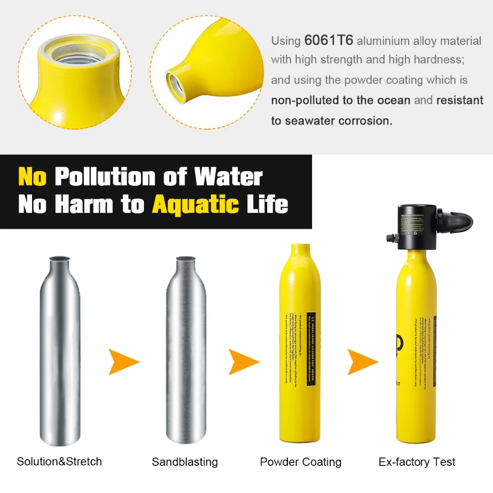 DIDEEP Diving System Mini Scuba Air Tank Scuba Oxygen Cylinder Reserve Air Tank bucear Snorkeling Diving Equipment Tauchflaschen DIDEEP Diving System Mini Scuba Air Tank Scuba Oxygen Cylinder Reserve Air Tank bucear Snorkeling Diving Equipment Tauchflaschen