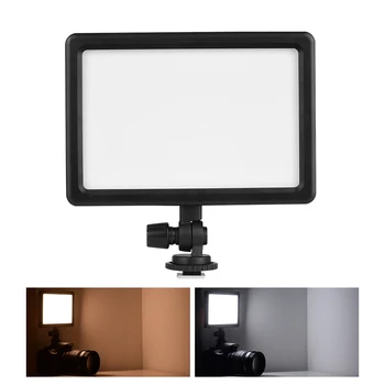 Portable LED Video Light Panel Photography Fill-in Lamp 3200K-5600K Adjustable Brightness 25W with Cold Shoe Mount Adapter
Portable LED Video Light Panel Photography Fill-in Lamp 3200K-5600K Adjustable Brightness 25W with Cold Shoe Mount Adapter