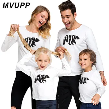 bear papa mma baby family long t shirt for mother daughter father son matching clothes daddy mommy and me winter fashion 2019
bear papa mma baby family long t shirt for mother daughter father son matching clothes daddy mommy and me winter fashion 2019