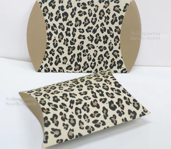 Leopard design Pillow Box for Chocolate Candy Cookie Box ,Small Paper Favor Gift Pillow Packaging Boxes for soap 50pcs/lot
Leopard design Pillow Box for Chocolate Candy Cookie Box ,Small Paper Favor Gift Pillow Packaging Boxes for soap 50pcs/lot