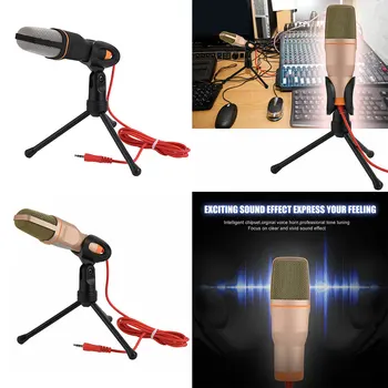 Condenser Microphone 3.5mm Plug Home Stereo MIC Desktop Tripod for PC YouTube Video Skype Chatting Gaming Podcast Recording
Condenser Microphone 3.5mm Plug Home Stereo MIC Desktop Tripod for PC YouTube Video Skype Chatting Gaming Podcast Recording