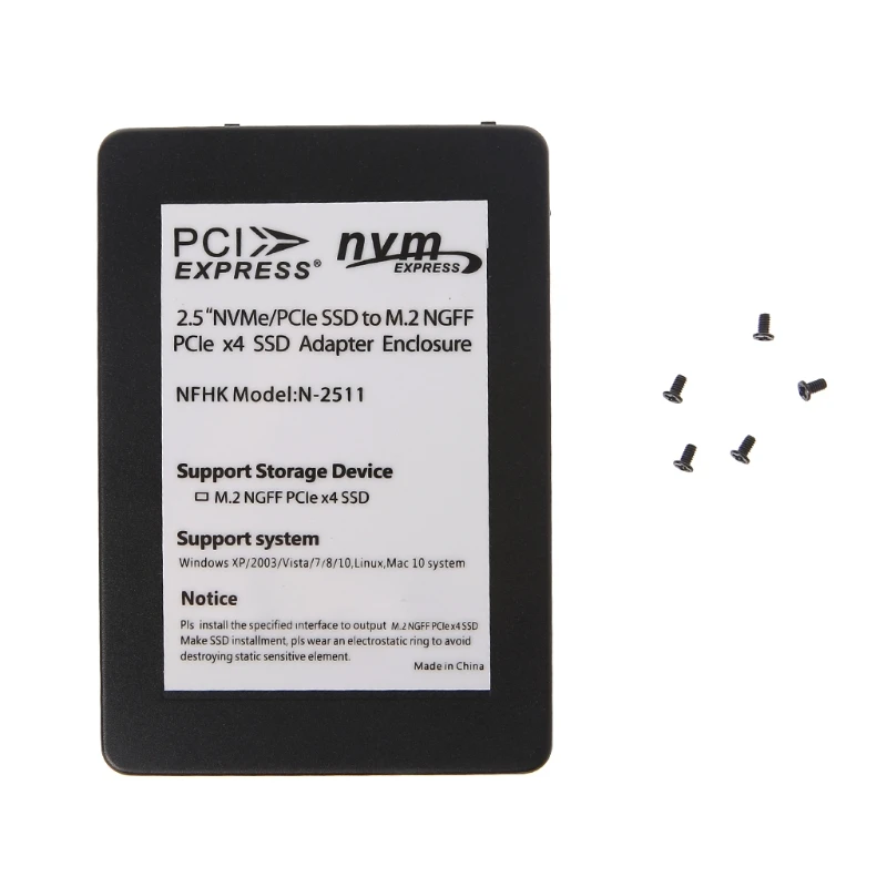 Hard Drive Enclosure U.2 SFF-8639 To NGFF M.2 M-Key PCIE SSD Adapter For Mainboard Case Enclosure dropshipping
Hard Drive Enclosure U.2 SFF-8639 To NGFF M.2 M-Key PCIE SSD Adapter For Mainboard Case Enclosure dropshipping