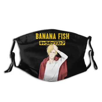 

Ash Lynx Banana Fish Men Non-Disposable Face Mask Anti Haze Dustproof Protection Cover Respirator Muffle Mask with Filters