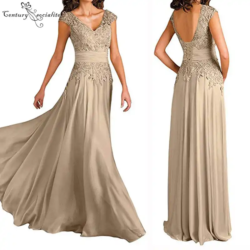 champagne mother of the bride dress