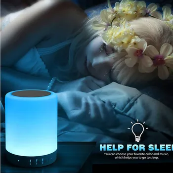 Night Light Touch Control Lamp With Bluetooth Speaker Portable Wireless TF Card Bluetooth Speaker Touch Control Color LED Lamp
Night Light Touch Control Lamp With Bluetooth Speaker Portable Wireless TF Card Bluetooth Speaker Touch Control Color LED Lamp