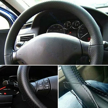 Car Black 38cm DIY PU Leather Auto Steering Wheel Cover With Needles & Thread Superior Quality PU Leather
Car Black 38cm DIY PU Leather Auto Steering Wheel Cover With Needles & Thread Superior Quality PU Leather