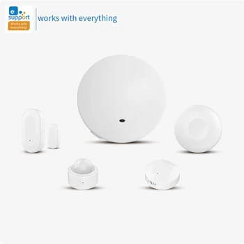 EWelink Zigbee Hub Smart Home PIR Sensor Door Sensor Temperature and Humidity Sensor Home Automation Scene Security Alarm Kit
EWelink Zigbee Hub Smart Home PIR Sensor Door Sensor Temperature and Humidity Sensor Home Automation Scene Security Alarm Kit