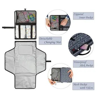 Foldable Waterproof Changing Pad Diaper Portable Baby Diaper Cover Mat Clean Hand Folding Diaper Bag Wipeable Mat and Pillow
Foldable Waterproof Changing Pad Diaper Portable Baby Diaper Cover Mat Clean Hand Folding Diaper Bag Wipeable Mat and Pillow