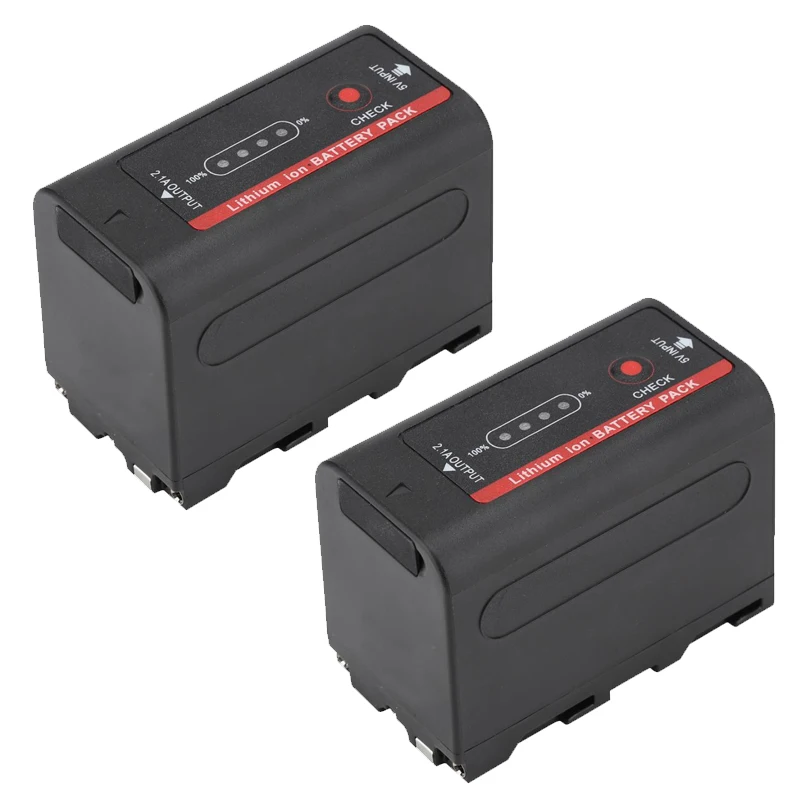 2 pcs LED Video Light Battery LED Display Power High-Density Lithium Polymer Battery for Monitor Panel Lighting 5800mAh
2 pcs LED Video Light Battery LED Display Power High-Density Lithium Polymer Battery for Monitor Panel Lighting 5800mAh