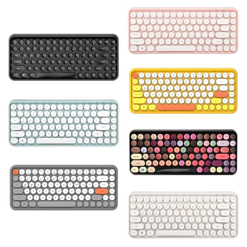 308i Wireless Bluetooth Keyboard Round Key Cap Gaming Keypad with 84 Keys for iPhone/An-droid/Windows Systems
308i Wireless Bluetooth Keyboard Round Key Cap Gaming Keypad with 84 Keys for iPhone/An-droid/Windows Systems