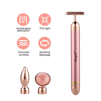 3 in 1 Electric Jade Massage Roller Rose Quartz Facial Massager Vibrating Slimming Face Skin Lifting Tighten Anti-Wrinkle Beauty
3 in 1 Electric Jade Massage Roller Rose Quartz Facial Massager Vibrating Slimming Face Skin Lifting Tighten Anti-Wrinkle Beauty