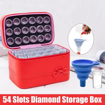 54 Bottles Diamond Painting Accessories Tools Storage Box with Silicone Funnel Diamond Painting Tool Carry Case Container Bag
54 Bottles Diamond Painting Accessories Tools Storage Box with Silicone Funnel Diamond Painting Tool Carry Case Container Bag