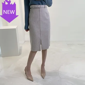 2020 New Fashionable Office Ladies High Waist Split Elegant Midi Skirts Autumn Winter Woolen Women Wrap Skirt with Belt
2020 New Fashionable Office Ladies High Waist Split Elegant Midi Skirts Autumn Winter Woolen Women Wrap Skirt with Belt