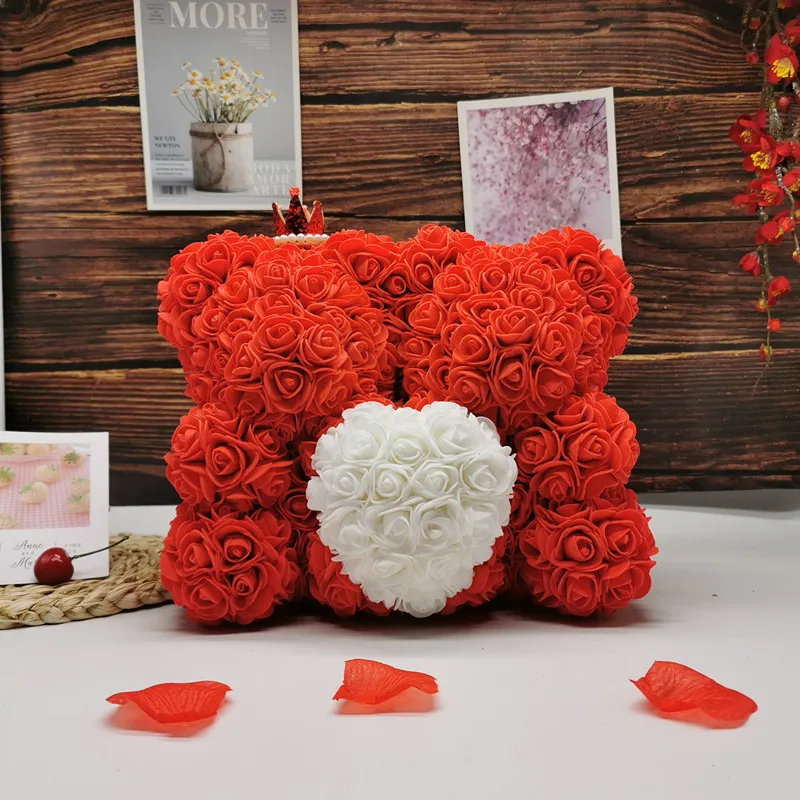 real rose teddy bear