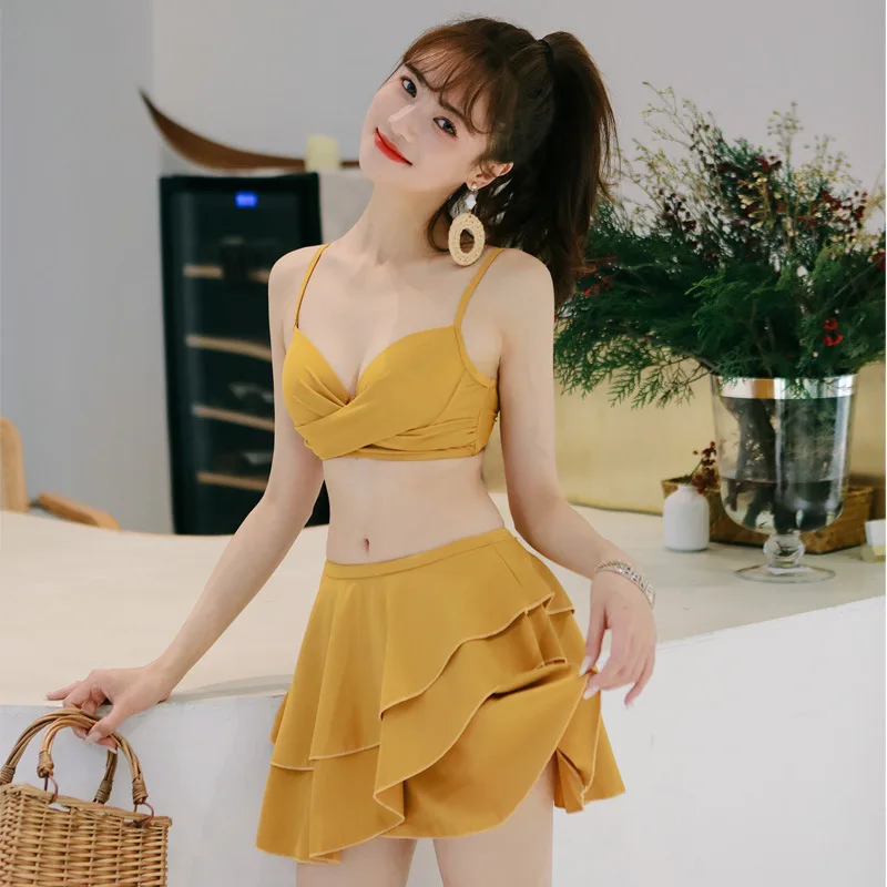 2019 New Style Bathing Suit Women's Split Type Swimwear Three-piece Set-off-Shoulder Boxer Short Skirt Beach Swimwear Women's
2019 New Style Bathing Suit Women's Split Type Swimwear Three-piece Set-off-Shoulder Boxer Short Skirt Beach Swimwear Women's