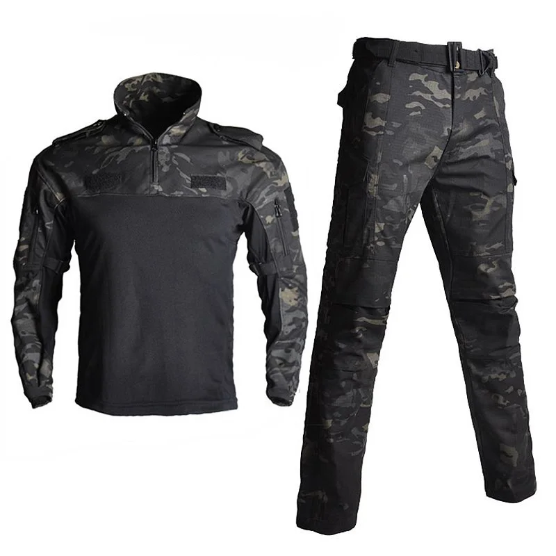 Outdoor Sport Camouflage Airsoft Hunting Clothes Ghillie Suit Army Tactical Combat Frog Sets Men Military Uniform Shirt & Pants
Outdoor Sport Camouflage Airsoft Hunting Clothes Ghillie Suit Army Tactical Combat Frog Sets Men Military Uniform Shirt & Pants