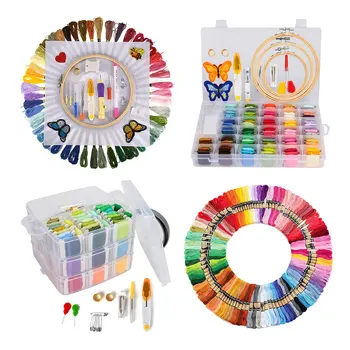 Mixed Color Hand Embroidery Threads Kit Needlework DIY Embroidery Hoop Kit Sewing Thread Punch Pen Container Cross Stitch Floss
Mixed Color Hand Embroidery Threads Kit Needlework DIY Embroidery Hoop Kit Sewing Thread Punch Pen Container Cross Stitch Floss
