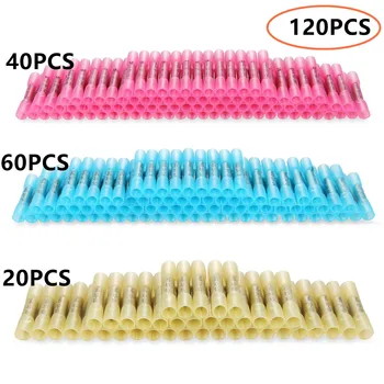 120PCS Waterproof Heat Shrink Butt Connectors Insulated Electrical Wire Splice Cable Crimp Terminals AWG 22-10 Assorted Kit
120PCS Waterproof Heat Shrink Butt Connectors Insulated Electrical Wire Splice Cable Crimp Terminals AWG 22-10 Assorted Kit