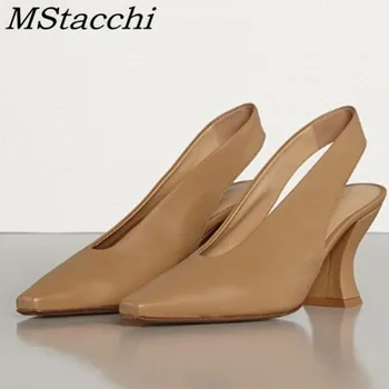 MStacchi New Style Concise Sandals Fashion Pointed Toe Genuine Leather Chunky Heels Women Shoes Slingbacks Formal Shoes Women
MStacchi New Style Concise Sandals Fashion Pointed Toe Genuine Leather Chunky Heels Women Shoes Slingbacks Formal Shoes Women