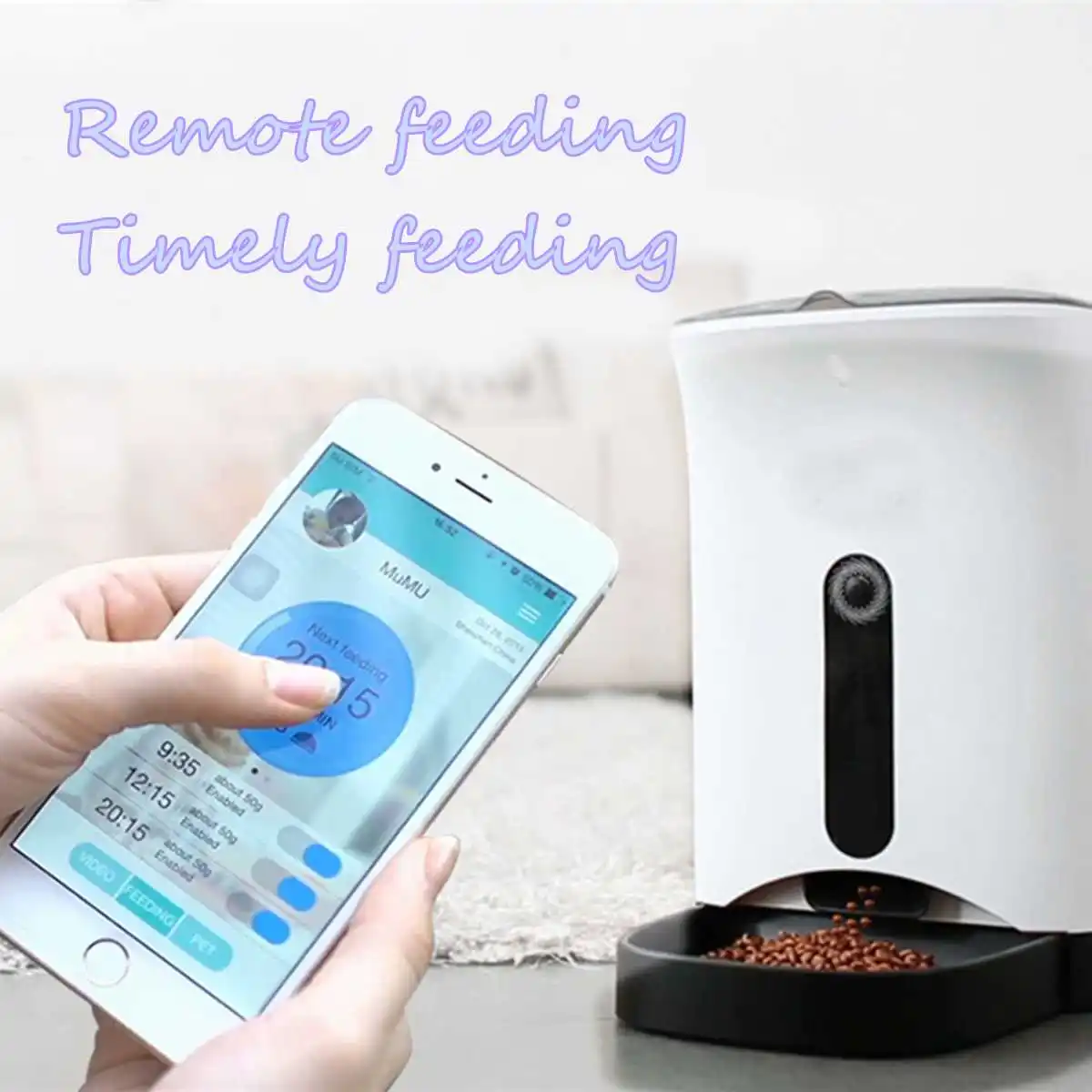 Wifi Automatic Pet Feeder Dog Cat Feeding Dry Food Plastic Bowl Automatic Dispenser Camera Timer Pet Dog Feeder Puppy Supplies
Wifi Automatic Pet Feeder Dog Cat Feeding Dry Food Plastic Bowl Automatic Dispenser Camera Timer Pet Dog Feeder Puppy Supplies