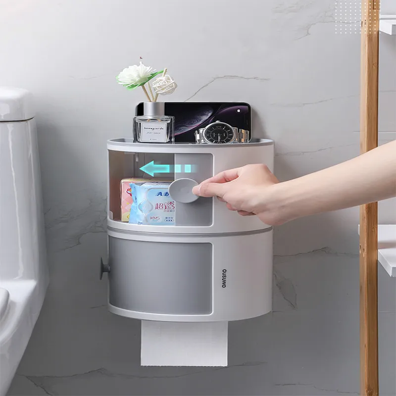 Bathroom Waterproof Wall Mount Toilet Paper Holder Shelf Toilet Paper Tray Roll Paper Tube Storage Creative Tray Tissue Box Home
Bathroom Waterproof Wall Mount Toilet Paper Holder Shelf Toilet Paper Tray Roll Paper Tube Storage Creative Tray Tissue Box Home