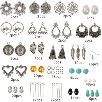 1 Set DIY Bohemian Earring Making Kit Jewelry Components Materials Tools Repair Supply
1 Set DIY Bohemian Earring Making Kit Jewelry Components Materials Tools Repair Supply