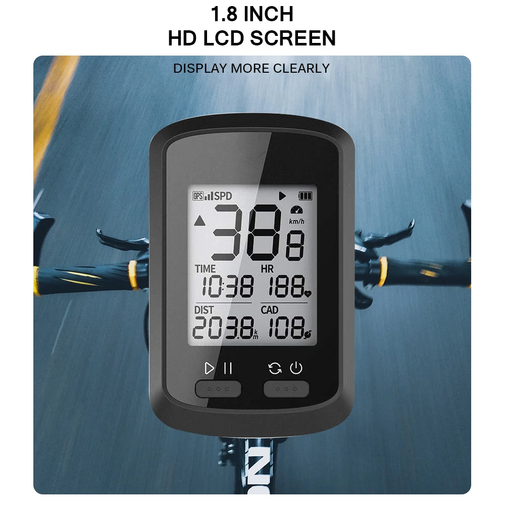 Bicycle Code Table Automatic 1.8inch LCD Screen Waterproof Computer Speedometer Wireless Outdoor Cycling Bike GPS Accessories
Bicycle Code Table Automatic 1.8inch LCD Screen Waterproof Computer Speedometer Wireless Outdoor Cycling Bike GPS Accessories