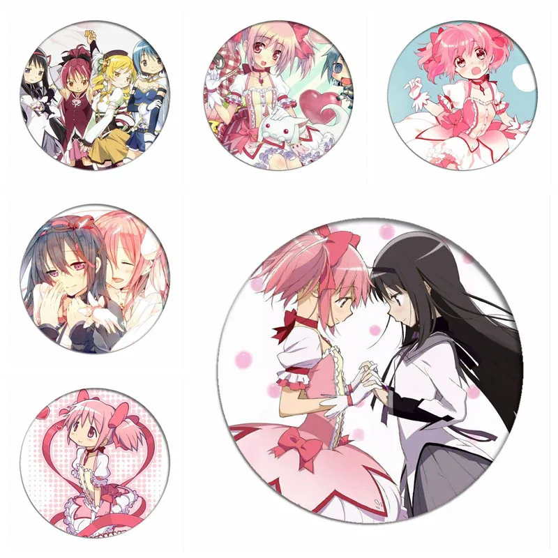 Puella Magi Madoka Magica Cosplay Backpack Badges Kaname Madoka Brooch Icon Akemi Homura Collection Breastpin for Clothing
Puella Magi Madoka Magica Cosplay Backpack Badges Kaname Madoka Brooch Icon Akemi Homura Collection Breastpin for Clothing