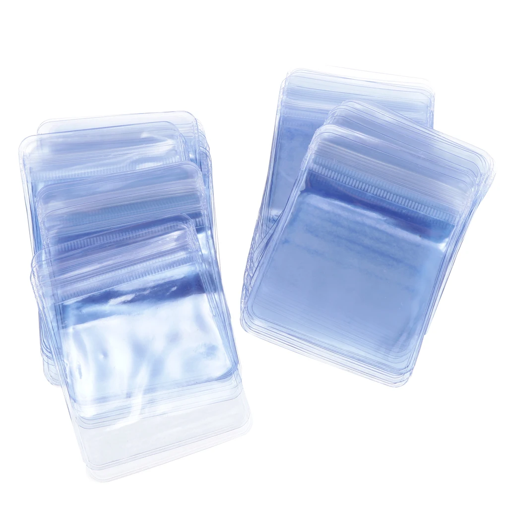 100 Pieces PPC Poly Plastic Reclosable Bag Pouch Jewelry Organizer Transparent Bag 100 Pieces PPC Poly Plastic Reclosable Bag Pouch Jewelry Organizer Transparent Bag