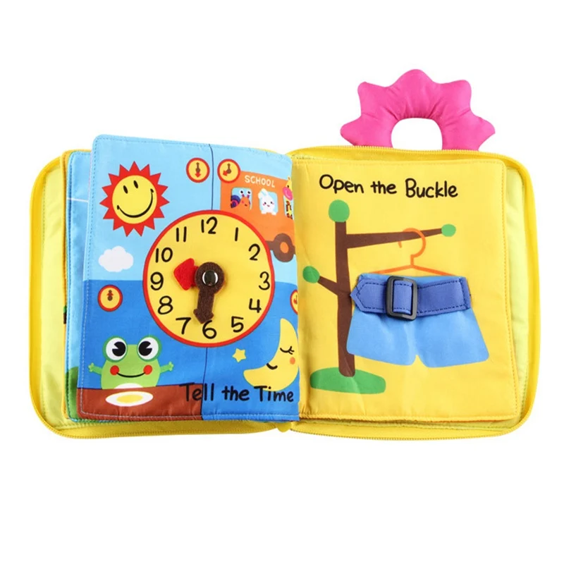 

JULY'S SONG Baby Cloth Book About 19*19CM Intelligence Development Infant Educational Newborn Soft Fabric Cloth Book Learning